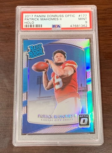 2017 Optic Patrick Mahomes Holo PSA 9