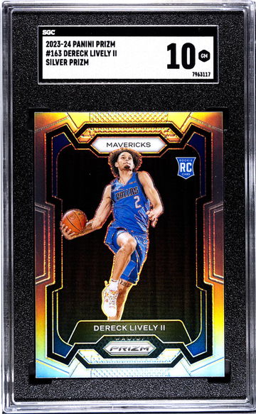 2023-24 Panini Prizm #163 Dereck Lively II Silver Prizm SGC 10