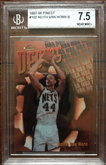 1997-98 Topps Finest Keith Van Horn Rookie BGS 7.5