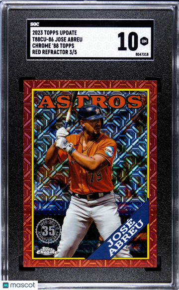 2023 Topps Update Jose Abreu #T88CU-86 Chrome '88 Topps Red Refractor SGC 10