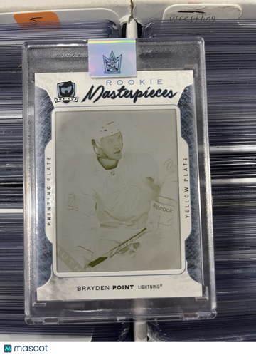 2016-17 Upper Deck The Cup Brayden Point Yellow Printing Plate One of One