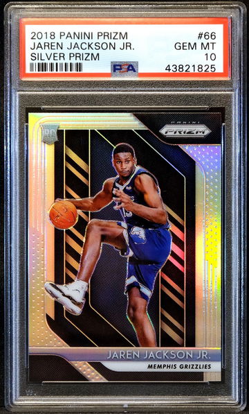 2018 Jaren Jackson Jr. Rookie RC 🔥 Panini Silver Prizm #66 🔥 PSA 10 - GEM MINT
