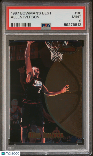 1997 Bowman's Best Allen Iverson #38 PSA 9