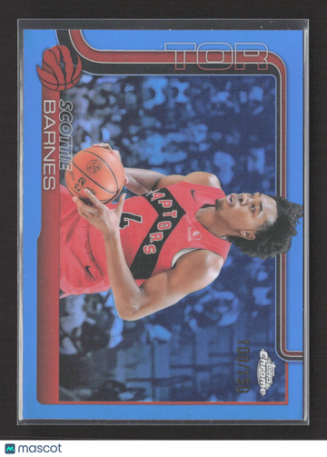2025 Topps Chrome Scottie Barnes #203 Blue 100/150