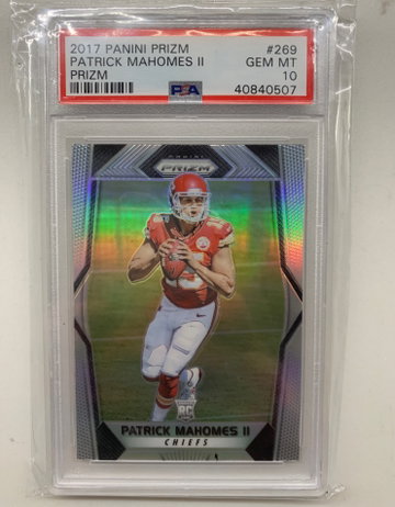 2017 Panini Prizm Patrick Mahomes Prizm PSA 10 