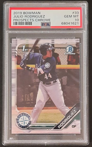 Julio Rodriguez 2019 1st Bowman Chrome PSA 10