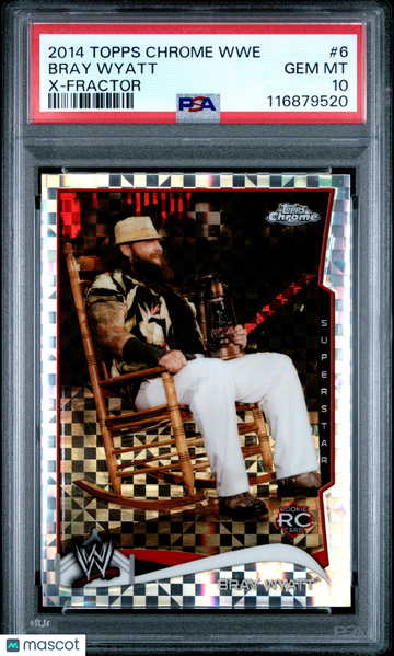 2014 Topps Chrome WWE Bray Wyatt #6 X Fractor PSA 10