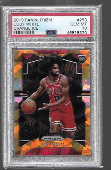 2019 Panini Prizm Coby White Orange Ice