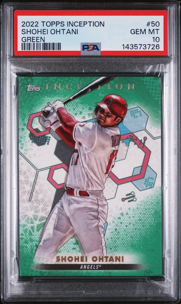 2022 Topps Inception Green Shohei Ohtani #50 PSA 10