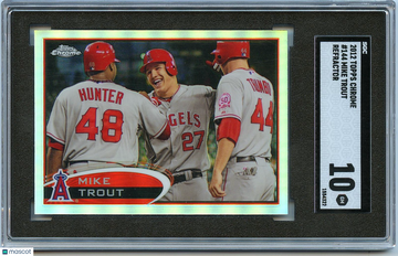 2012 Topps Chrome Mike Trout #144 Chrome Refractor SGC 10