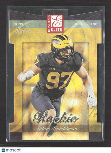 2022 Panini Donruss Elite Status Aidan Hutchinson #2022-136 Gold /97
