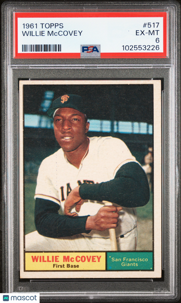 1961 Topps Willie Mccovey #517 PSA 6