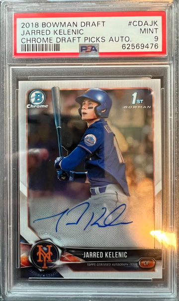 2018 Bowman Draft Chrome Auto Jarred Kelenic #CDAJK PSA 9