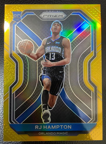 RJ HAMPTON 2020-21 CHRONICLES PRIZM UPDATE GOLD 1/10 MAGIC JERSEY SSP Sharp(ship from Taiwan)