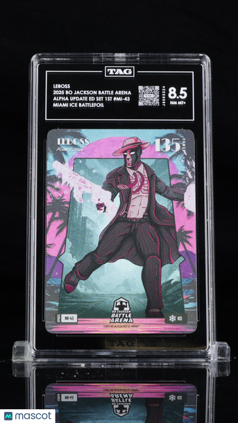2025 Bo Jackson Battle Arena LeBoss #MI-43 Miami Ice Battlefoil TAG 8.5