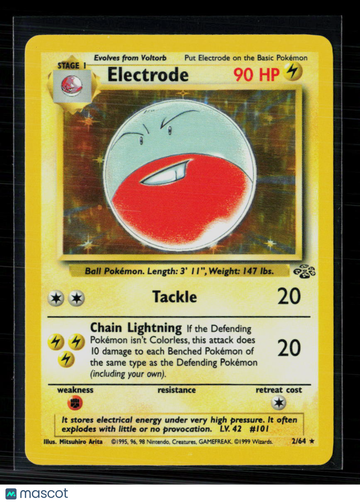 1999 Jungle Electrode Holo Rare #2/64
