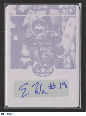 2012 Leaf US Army All-American Football Eli Harold #BA-EH1 Magenta Printing Plate /1 Printing Plate