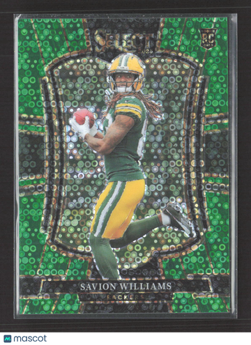 2026 Panini Select Prizm Premier Level Savion Williams #167 Green Disco RC