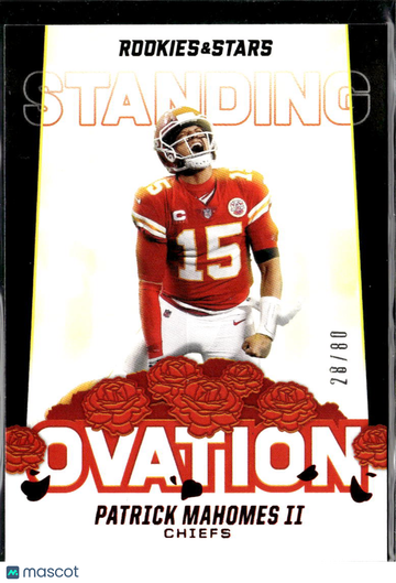 Patrick Mahomes II 2021 Panini Rookies & Stars Standing Ovation /80 Kansas City Chiefs