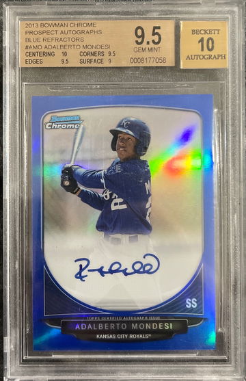 2013 Bowman Chrome Adalberto Mondesi auto /150