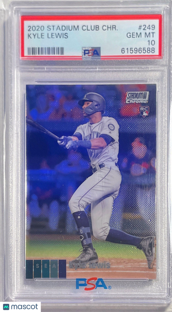 2020 Stadium Club Chrome Kyle Lewis #249 PSA 10