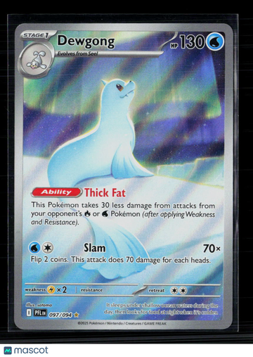 Pokemon 2025 Scarlet & Violet Phantasmal Flames Dewgong #97/94