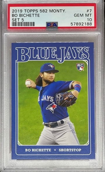 PSA 10 2019 Topps 582 Montgomery Bo Bichette RC Set 5 #7