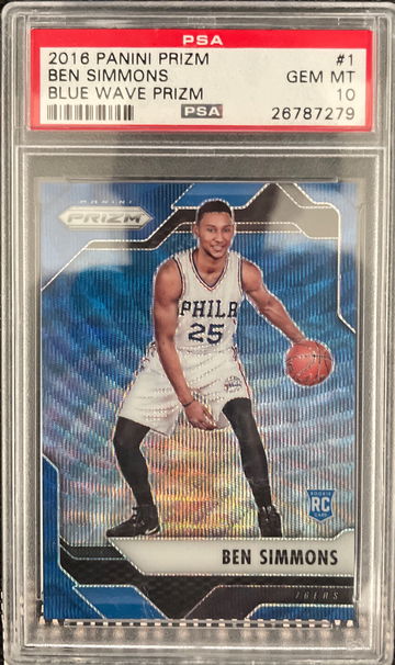 Ben Simmons Blue Wave Prizm Rookie