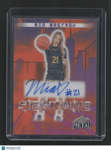 2024 Women of Sport MIA MASTROV #SGG-MMI 4/4 ORANGE AUTOSHE GOT GAME SN,/4,AU