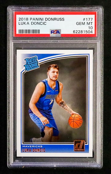 2018 Panini Donruss - Luka Doncic - Rated Rookie Base PSA 10 Gem Mint