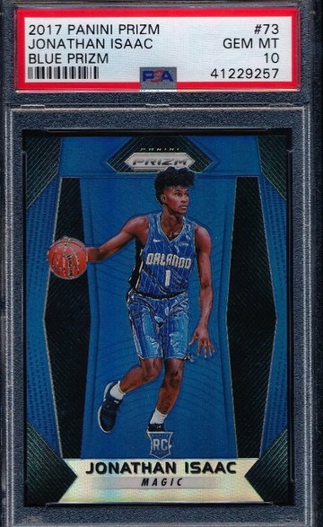 Jonathon Isaac 2017 Prizm Blue RC /199 PSA 10