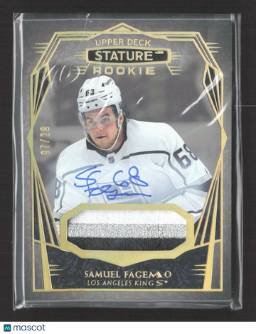 2023 Upper Deck Stature Samuel Fagemo #145 /20 Patch Memorabilia