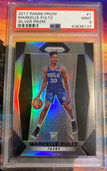 2017 silver prizm Markelle Fultz #1 mint 9 