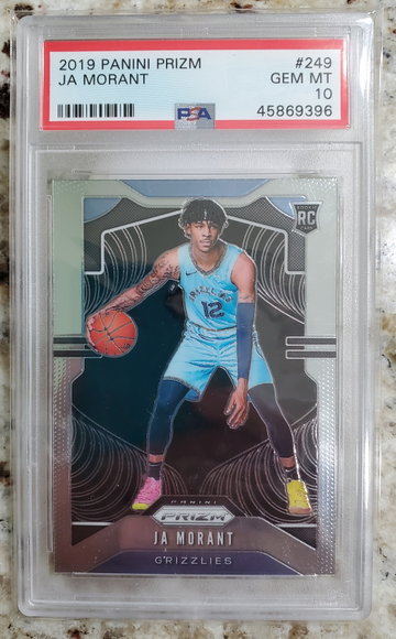 2019 Prizm JA MORANT PSA 10