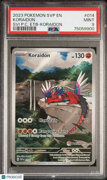 Scarlet & Violet Koraidon Black Star Promo PSA 9 #014