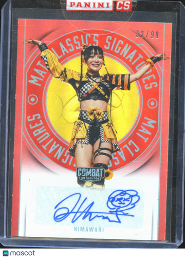 2025 Panini Combat Anthology Mat Classics Signatures Himawari #MC-HMW Red /99