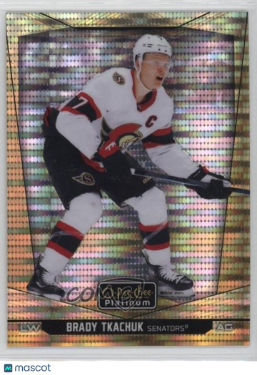 2024-25 O-Pee-Chee Platinum - [Base] - Seismic Gold Brady Tkachuk #16 Seismic Gold 23/50