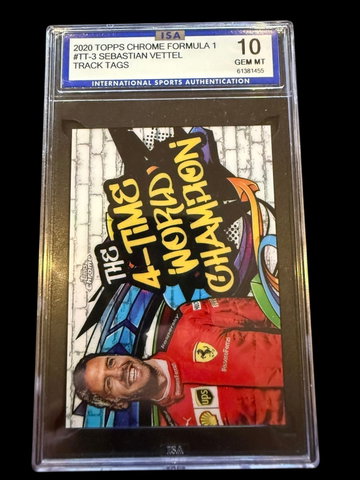 2020 Topps Chrome Formula 1 | Sebastian Vettel | Track Tags | ISA 10