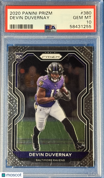 2020 Panini Prizm Devin Duvernay #380 Rookie PSA 10