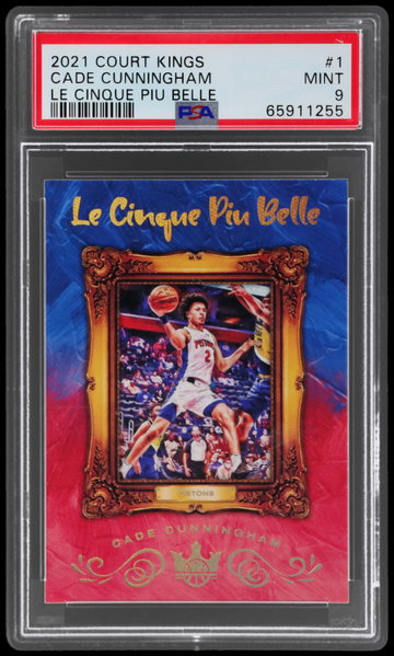 2021 Panini Court Kings Le Cinque Piu Belle Cade Cunningham PSA 9 RC