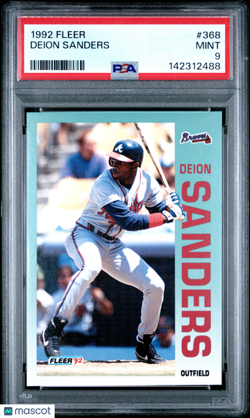 1992 Fleer Deion Sanders #368 PSA 9