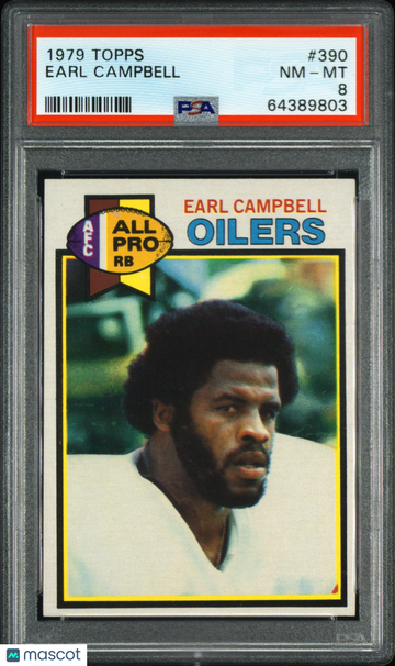 1979 Topps Earl Campbell #390 PSA 8