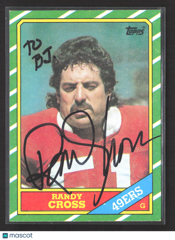 1986 Topps Randy Cross #162 Auto