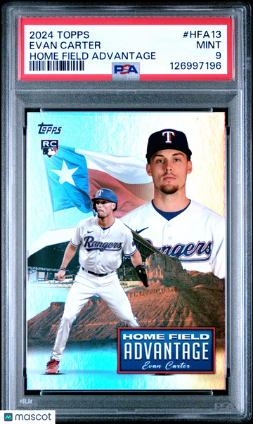 2024 Topps Home Field Advantage Evan Carter #HFA13 PSA 9