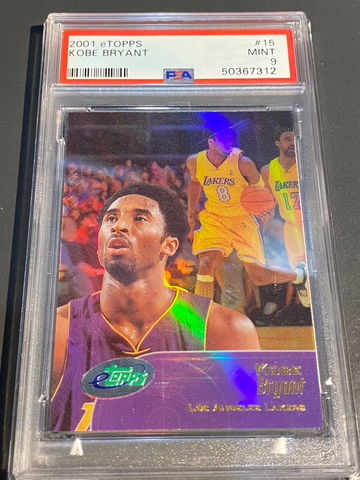 2001 Etopps Kobe Bryant psa 9 