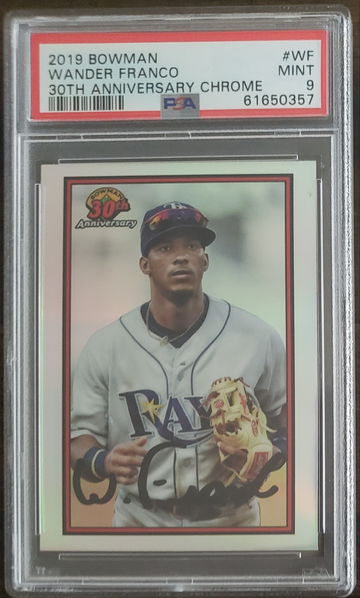 2019 Bowman Chrome 30th Anniversary Wander Franco RC #WF PSA 9