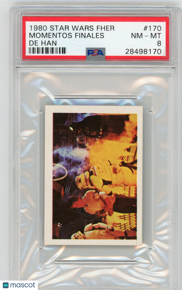 1980 Star Wars Fher Momentos Finales De Han #170 PSA 8