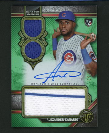 2024 Topps Triple Threads Alexander Canario Rookie /50 jersey Auto