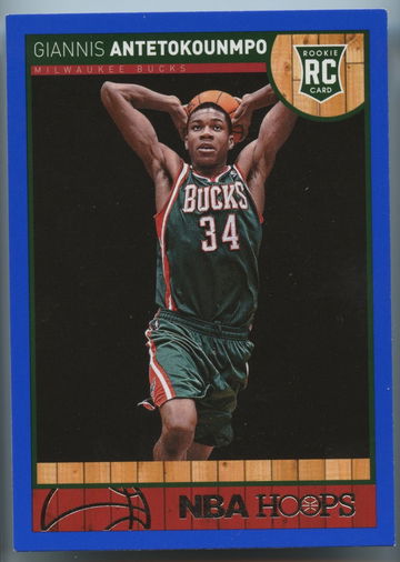 Giannis Antetokounmpo Hoops Blue Rookie SP #275 2013 2014 