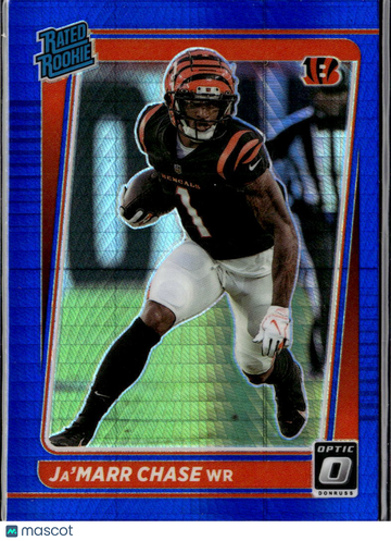 Ja'Marr Chase 2021 Panini Donruss Optic Prizm Blue Cincinnati Bengals